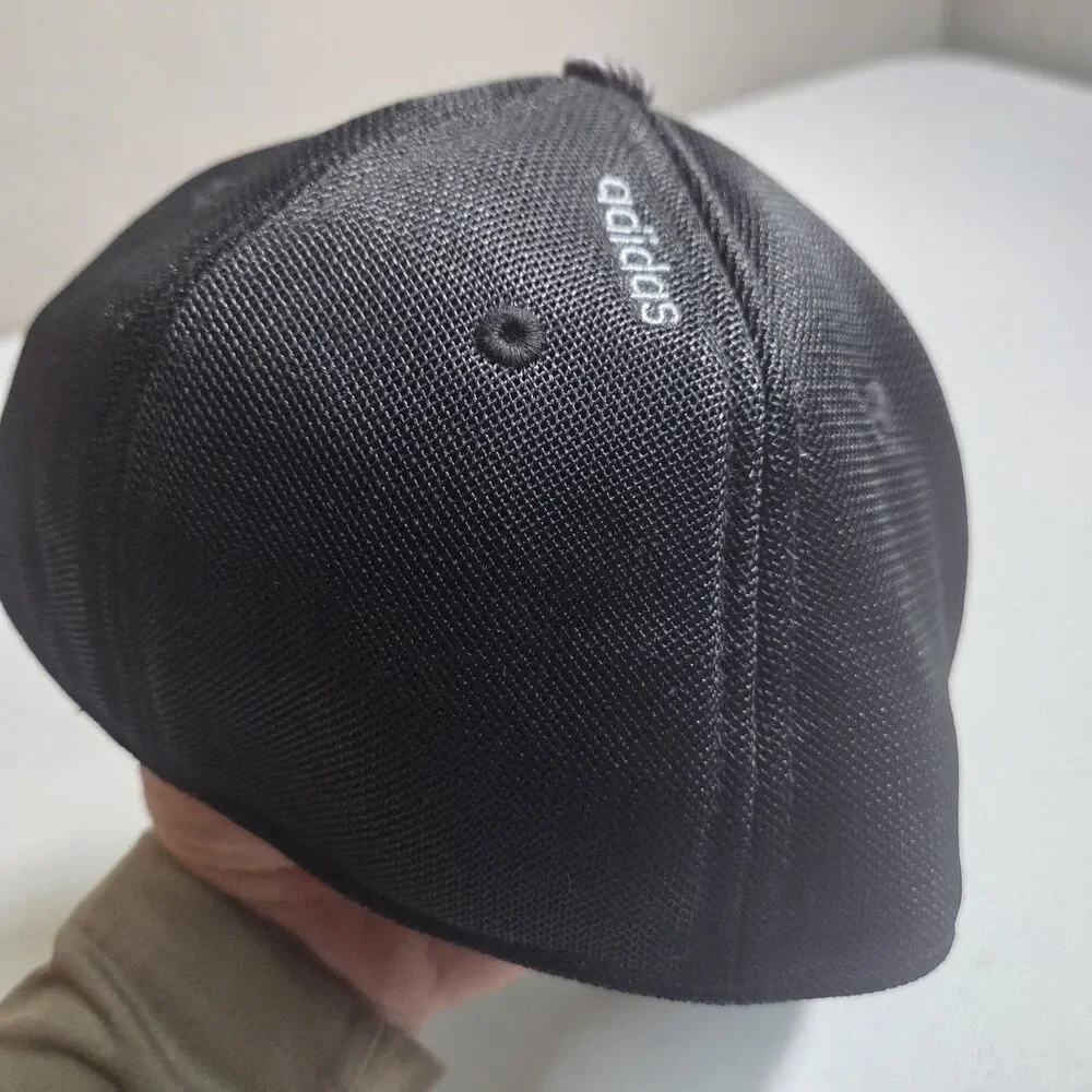 Adidas Climalite Hat Cap Black Grey Space Dye Mesh Trucker Athletic Golf